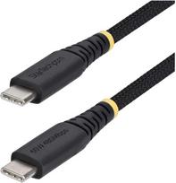 USB kabelis StarTech 3 m USB-C į USB-C USB 2.0 60 W 3 A Patvarus Juodas (USB2CC3MNCBR)