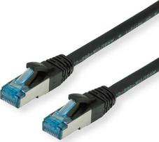 Value Vertė VERTĖ – Patch kabelis – RJ-45 (M) – RJ-45 (M) – 15 m – SFTP – CAT 6a – Presuotas, suvytas, lygus – Juodas (1968-09-21)