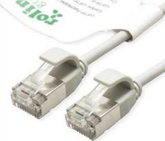 Roline Green Roline Žalia F/UTP DataCenter Patch Cord Cat.6A (Class EA), LSOH, labai plona, pilka, 5 m