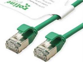 Roline ROLINE Žalias F/UTP DataCenter Patch Cord Cat.6A (EA klasė), LSOH, labai plonas, žalias, 5 m