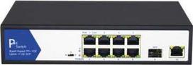 Šakotuvas Jungiklio vertė VALUE PoE+ Gigabit Ethernet jungiklis, 8+2 uplink prievadai (1x GbE + 1x SFP)