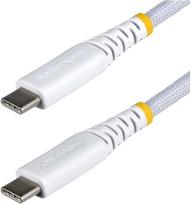 Kabelis USB StarTech USB-C 3 m USB 2.0 60 W 3 A Baltas (USB2CC3MNCBRWH)