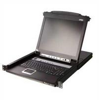 „Aten“ komutatorius CL5708MW LCD KVM komutatorius, 43 cm pločio, USB-PS/2, VGA, 8 prievadai, JK išdėstymas