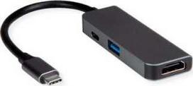 Value Adapteris AV vertė VERTĖ C tipo USB adapteris - HDMI + USB 3.2 Gen 1 A + PD tipas C