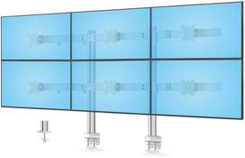 StarTech laikiklis 6 monitoriams 17''–32'' ant stalo su skersine juosta (6-MONITORIUS-ARM-A)