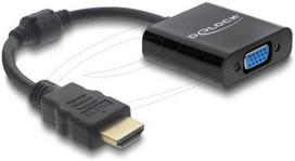 Adapteris AV Delock Adapteris HDMI wtyk do gniazda VGA juoda