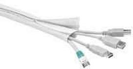 Organizeris „MicroConnect“ laidas dengiantis apvalkalas Baltas 1 vnt. (CABLESOCK3)