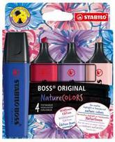 Stabilo Boss Nature Colors* Wildflower edition su 4 vnt.