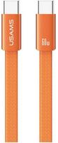 Kabelis USAMS U96 60W USB-C į USB-C 1.2m oranžinės spalvos