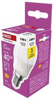 Neutralle LED żarówka EMOS Lighting E14, 230V, 4.2W, 470lm, 4000k, neutralna biel, 30000h, Mini Globe 45x45x82mm