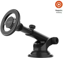 Fixed FIKSUOTAS „MagMount XL“ su siurbtuku stiklui arba prietaisų skydeliui su „MagSafe“ laikikliu, juodas