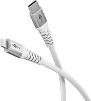 USB kabelis Goobay Lightning - USB-C 1 m, baltas (RB74519)