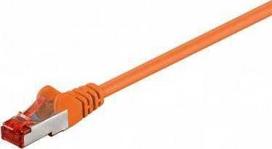 Goobay CAT 6 jungties kabelis, S/FTP (PiMF), oranžinis – laido ilgis 20 m