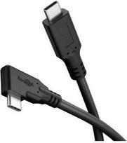 Goobay Kabelis USB-C™ 90°, USB4™, 2 m, juoda - Długość kabla 2 m