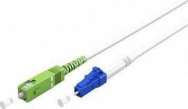 Goobay šviesolaidinis kabelis (FTTH), vienmodis (OS2) baltas, baltas (paprastas), 2 m - laido ilgis 2 m