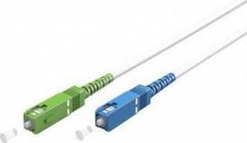 „Goobay“ šviesolaidinis kabelis (FTTH), vienmodis (OS2) baltas, baltas (paprastas), 10 m – laido ilgis 10 m