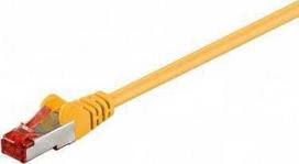 Wentronic „Goobay CAT 6“ jungties kabelis, S/FTP (PiMF), geltonas – laido ilgis 30 m