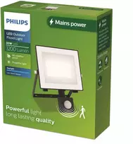 Philips Lois LED prožektorius 30W | 3200lm | 5000K | IP65 | Judesio jutiklis | Prieblandos jutiklis | Juodas