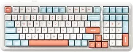 Klaviatūra žaidimams Mchose K99 MCHOSE Icy Creamsicle belaidė mechaninė su pašvietimu oranžinė