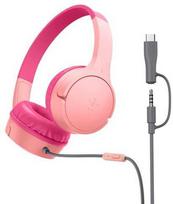 Belkin Rožinė SOUNDFORM MINI WIRED ON-EAR - Ausinės - USB-C 3.5MM Rožinis