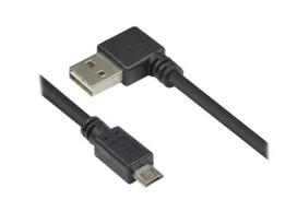Kabelis USB Alcasa Good Connections EASY A kampinis - Micro B USB2.0 0,5 m (2510-EUM005W)