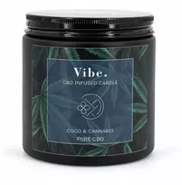 Cosma Cannabis Candle Brothers kvapioji žvakė CBD Vibe Coco & Cannabis 350g