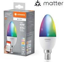 LEDVANCE SMART+ MATTER daugiaspalvė klasikinė B40 4,9 W - E14 išmanioji lemputė