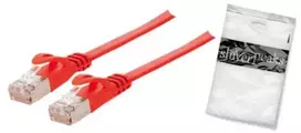 Shiverpeaks Plokščias tinklo kabelis RJ-45, Cat 7, U/FTP, raudonas, 7,5 m (BS75517-SLR)