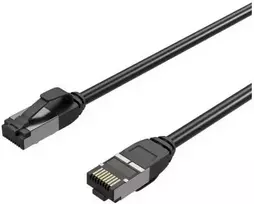Flexline Patchcord Cat. 8.1, U/FTP, TPE, juoda, 0,5 m (FL31-47015)