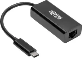 Karta jungiama į tinklą Eaton Eaton Tripp Lite Series USB C to Gigabit Ethernet Adapteris USB Type C to Gbe 10/100/1000 - Tinklo adapteris - USB-C 3.1 - Gigabit Ethernet - Juoda