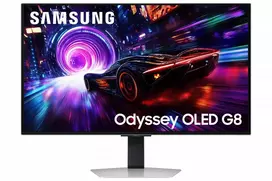 Samsung Monitorius 32 cale odyssey g8 oled 3940x2160 uhd 16:9 2xhdmi 1xdp 2xusb 3.2 0,03ms 240hz has+piv płaski 3yd2d (ls32fg816suxen)