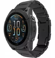 Fixed Užfiksuotas titano dirželis Titanium, skirtas Garmin QuickFit 26 mm, juoda