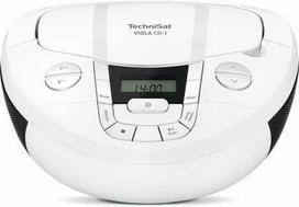 TechniSat CD grotuvas TechniSat VIOLA CD-1 FM DAB+ MP3 LCD AUX Bluetooth baltas