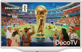 Televizorius Hisense 32S5Q 32" Deco QLED FullHD 60Hz VidaaOS Baltas 2025