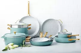 Green Pan Žalias Pan Greenpan GreenPan Padova Reserve Puodai 18cm Sky Mėlyna
