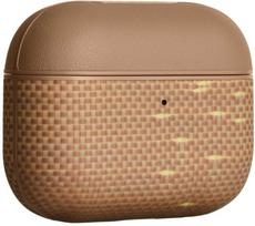 Dėklas PITAKA Aramid Fiber do AirPods Pro 3 golden glin