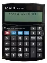 Maul MAUL MTL 700 skaičiuotuvas, stalinis skaičiuotuvas, ekranas juodas