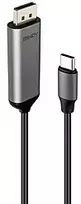 USB kabelis Lindy USB-C - DisplayPort 1 m Pilka (43503)