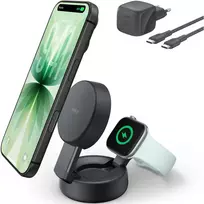 Belkin UltraCharge Pro Qi2 25W belaidis įkroviklis 2 vnt. 1 graphite (WIZ043KQCH)