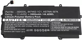 Coreparts Bateria PurePower Nešiojamas kompiuteris Baterija for HP 44.46Wh