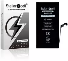 Akumuliatorius StellarXcell Diagnostic Apple iPhone 15 3349mAh (Standart Capacity + HQ Copy BMS)