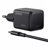 Įkroviklis jungiama į tinklą UGREEN X517, 25W, USB-C GaN + kabelis 1m