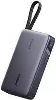 Powerbank 20000mAh Ugreen PB550 USB + USB-C, 67W, įmontuotas kabelis, CCC (pilka)