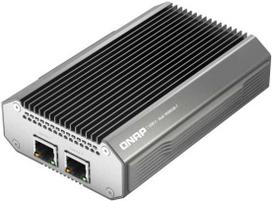 Qnap Systems QNAP QNA-UC10G2T, Vielinis, USB C tipo, Ethernet, 10000Mbit/s, Juoda, Sidabras