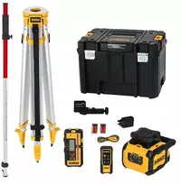 Rotacinis lazerinis nivelyras su imtuvu DeWalt DCLE15211RL-QW