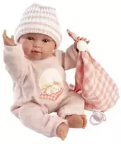Peterkin Llorens lėlė 63812 38 cm verkianti Olivia su antklode