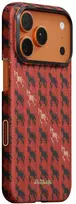 Dėklas PITAKA Edge Case Happiness Rides In, skirtas iPhone 17 Pro, cinnabar steed