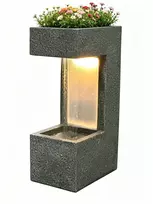 Dekoratyvinis lauko fontanas, 31 x 21 x 62.5 cm, su LED apšvietimu