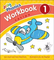 KNYGA Sara Wernham Jolly Phonics Workbook 1, in Precursive Letters (British English edition)