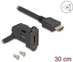 Kabelis Delock HDMI - HDMI 0.3m juoda (67157)